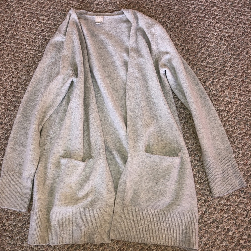 Long grey sweater